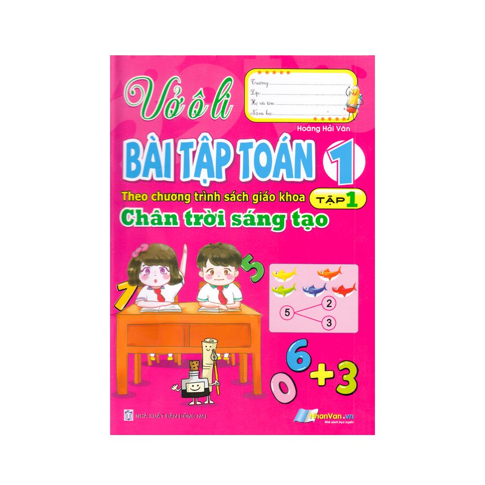  Vở Ôli Bài Tập Toán - Lớp 1 - Tập 1 - Chân Trời Sáng Tạo 