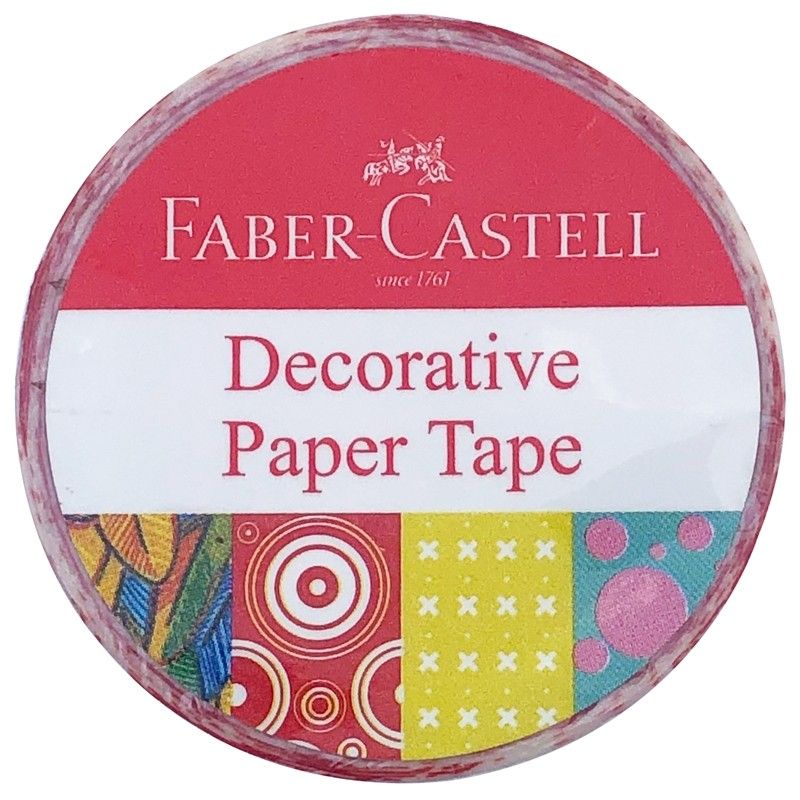 Băng Keo Trang Trí Faber-Castell 309003 - Red Circle In White