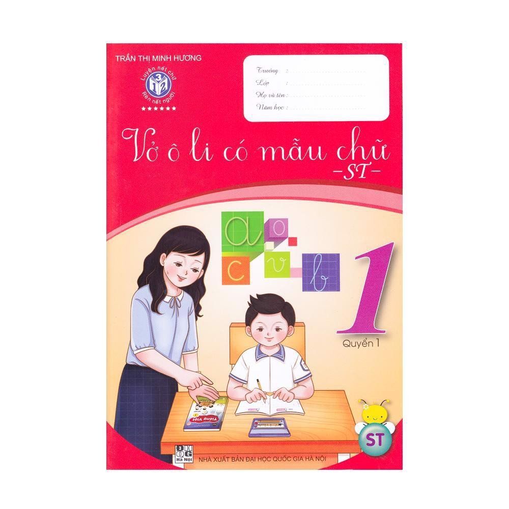 Vở Ô Li Có Mẫu Chữ Lớp 1 - Quyển 1 - Sáng Tạo