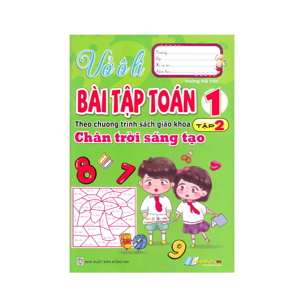  Vở Ôli Bài Tập Toán - Lớp 1 - Tập 2 - Chân Trời Sáng Tạo 