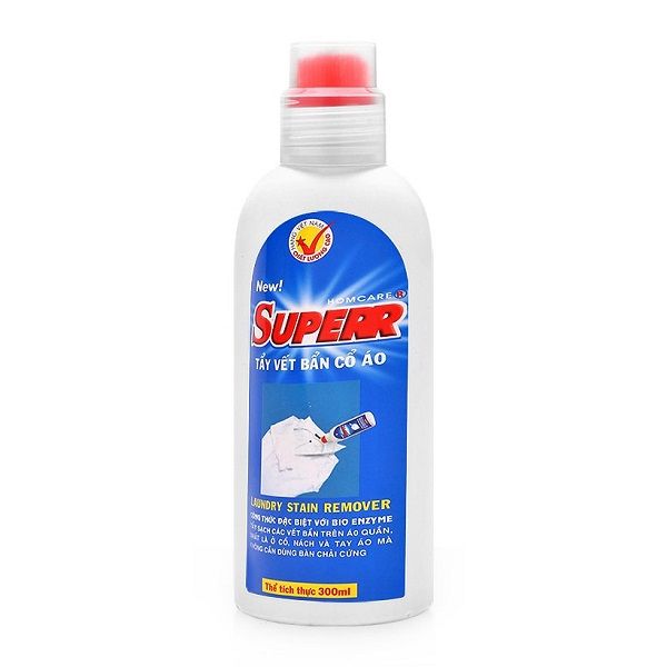 Nước Tẩy Quần Áo Superr - Tẩy Vết Bẩn Cổ Áo (300ml)