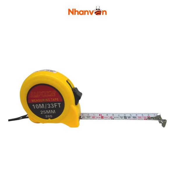 Thước Kéo Vàng Luxtop 10m - Bản Rộng 25mm