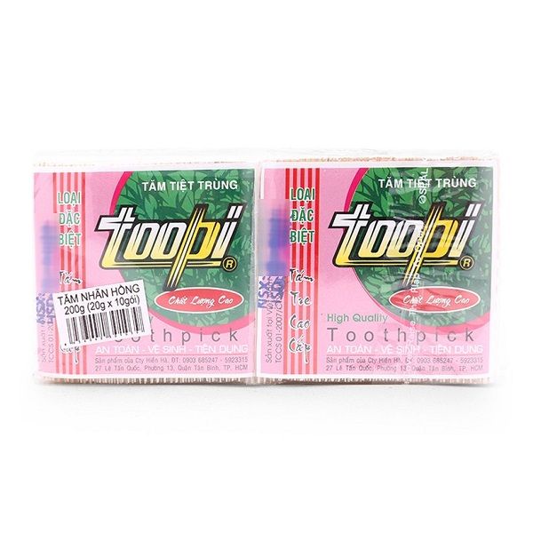 Tăm Tiệt Trùng TooPi - Chất Lượng Cao Gói 200g