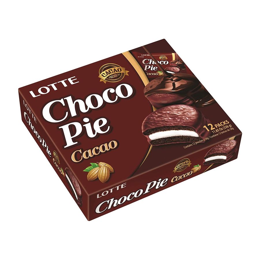 Bánh lotte choco pie cacao 12 pack 336g
