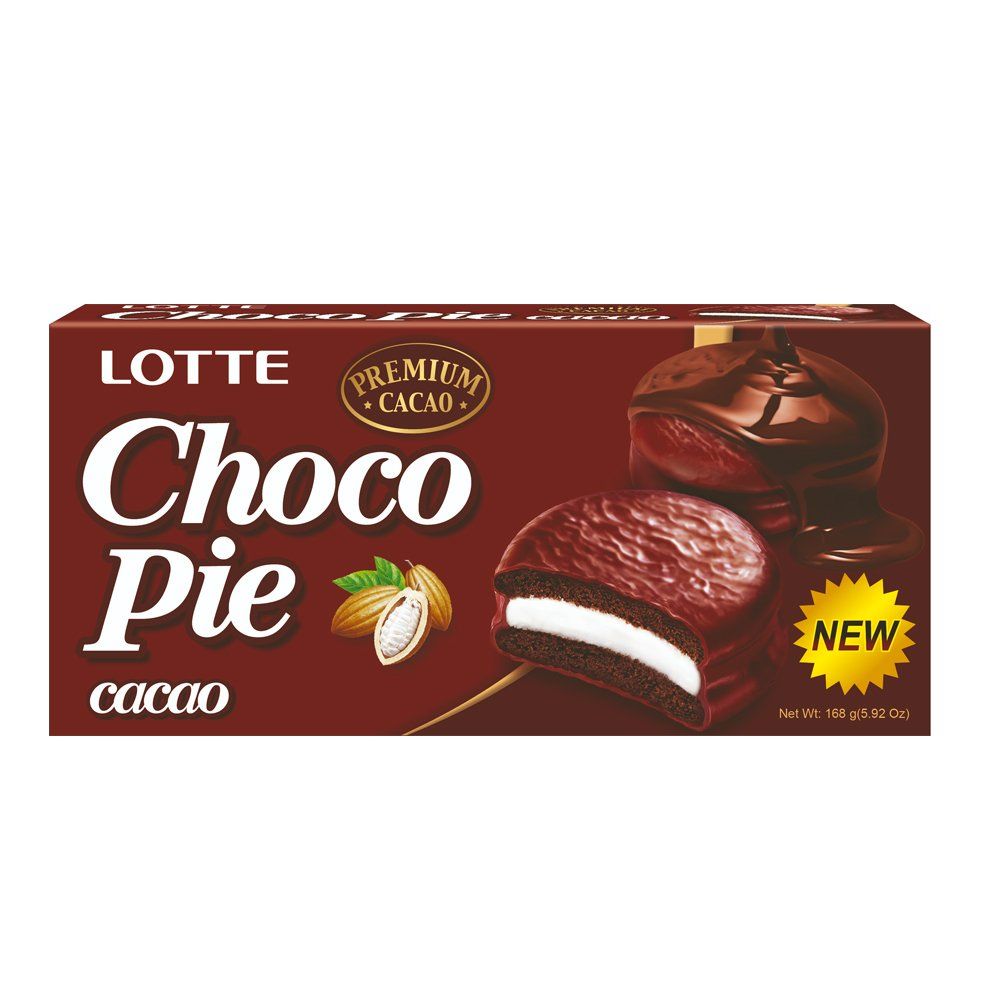 Bánh lotte choco pie cacao 6 pack 168g