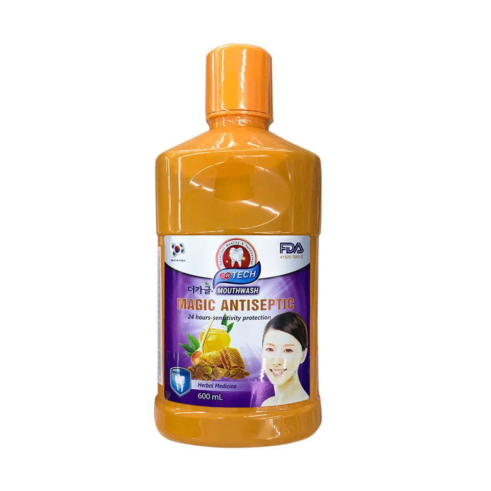 Nước Súc Miệng Diệt Khuẩn Diệu Kỳ Dược Liệu Quý EQ Tech Mouthwash Magic Antiseptic - 600ml