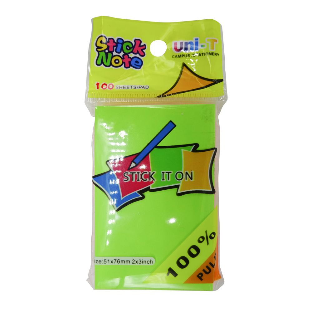 Giấy Ghi Chú 2x3 inch - 5 Màu Dạ Quang - Stick It On