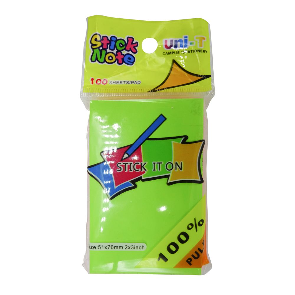  Giấy Ghi Chú 2x3 inch - 5 Màu Dạ Quang - Stick It On 