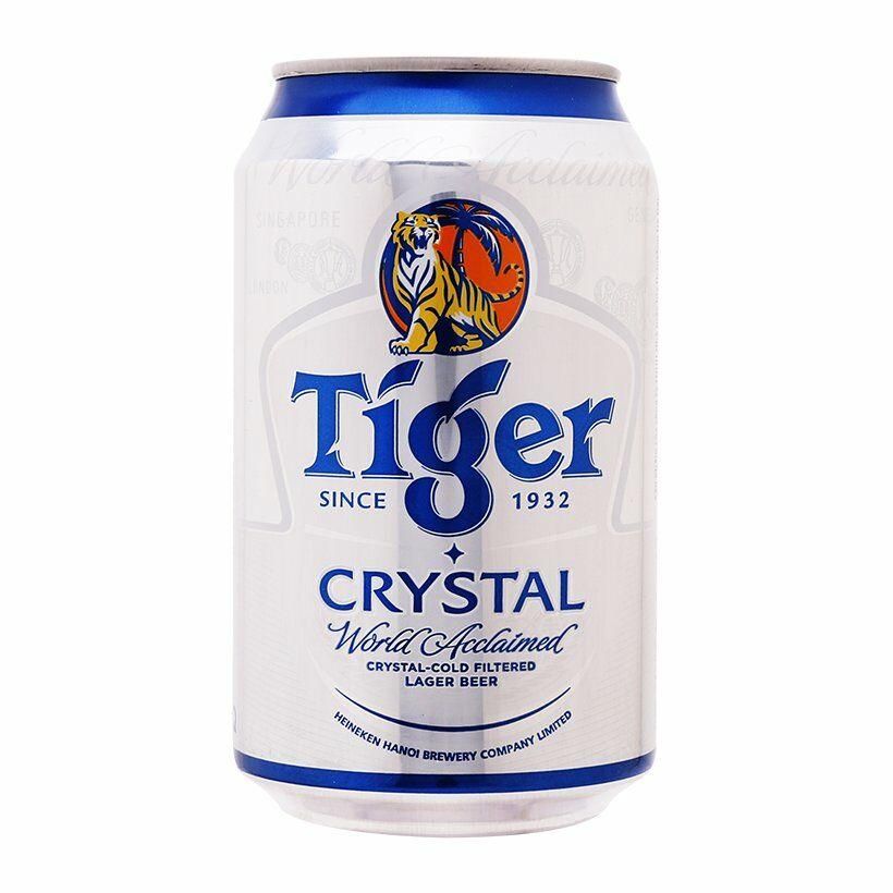  Bia Tiger Bạc Crystal 330ml 