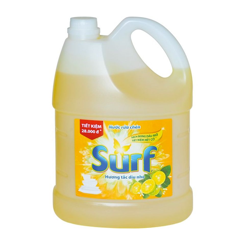 Nước rửa chén Surf hương tắc 4kg