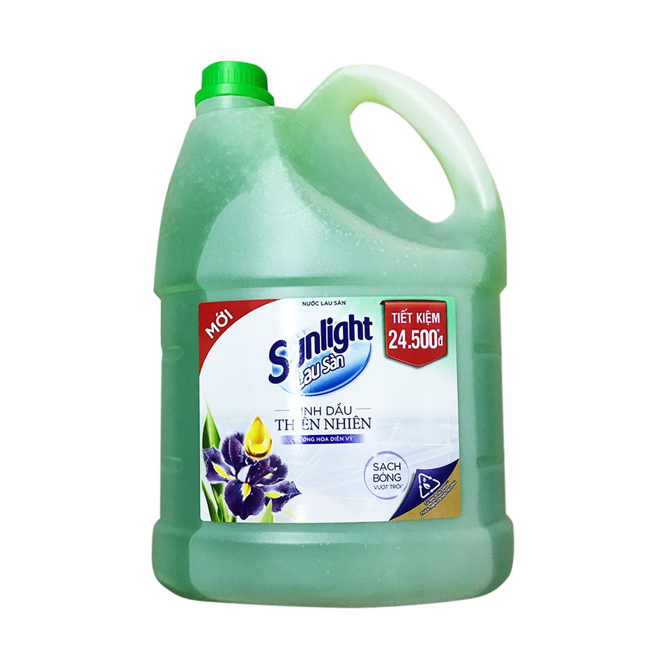 Nước Lau Sàn Tinh Dầu Hương Hoa Diên Vỹ - Sunlight - 3.8kg/Can