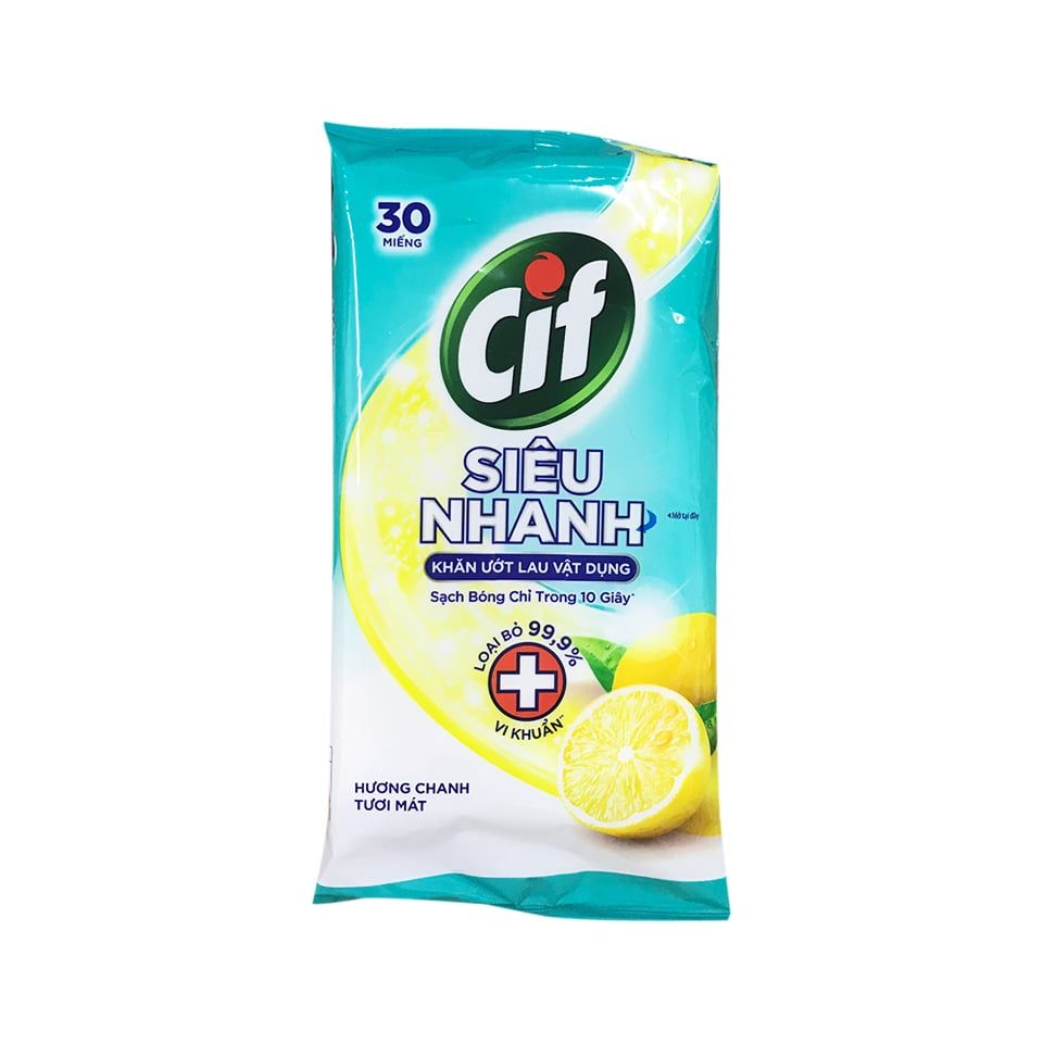 CIF khăn ướt đa năng cao cấp 30 miếng