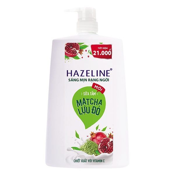 Sữa Tắm Hazeline Matcha Lựu Đỏ - Chai 1.2kg