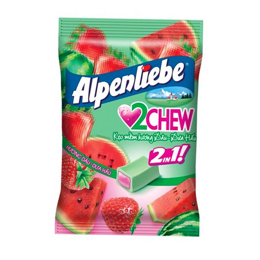 Kẹo AL 2 chew dâu&dưa hấu 24 gói*227.5g