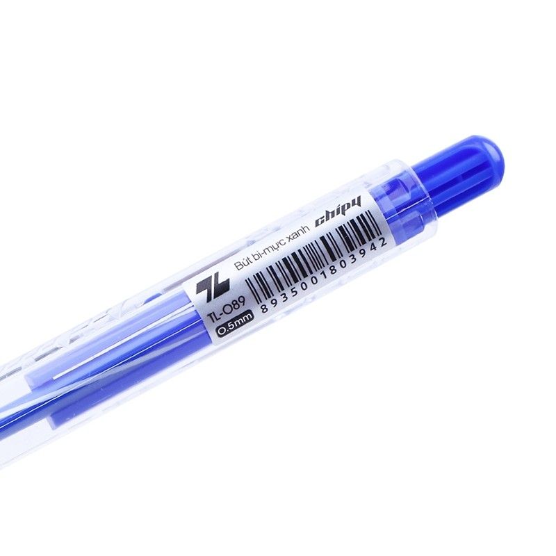 Bút Bi TL-089 - Mực Xanh - Thiên Long - Vỉ 3 Cây