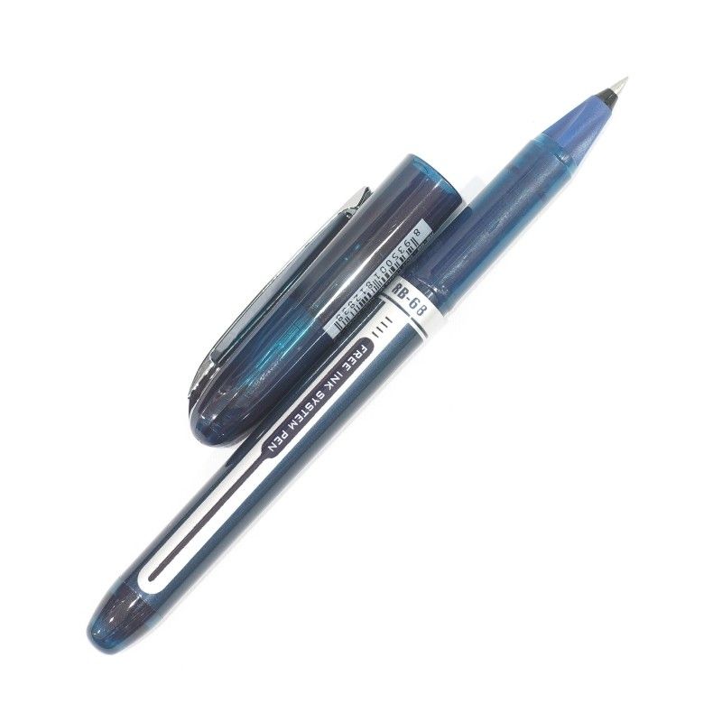 Bút Lông Bi RB-068 - Mực Xanh - Thân Xanh