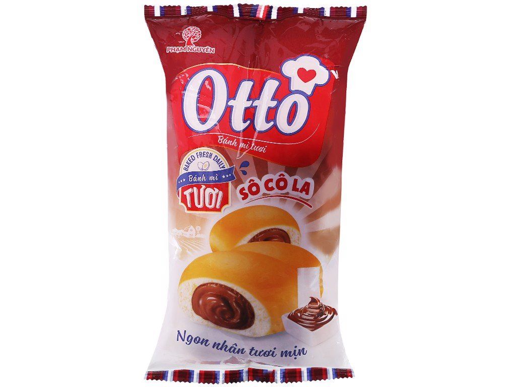 Bánh mì tươi Otto kem socola 90gr