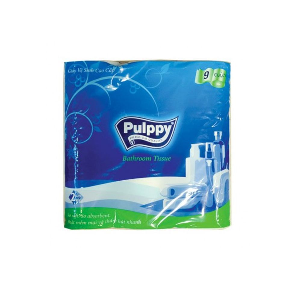 Giấy Lụa Cuộn Pulppy 9 Cuộn