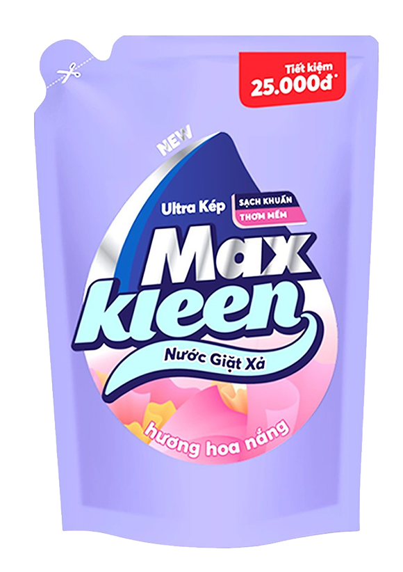  Nước Giặt Xả Maxkleen Hương Hoa Nắng 2.4kg 