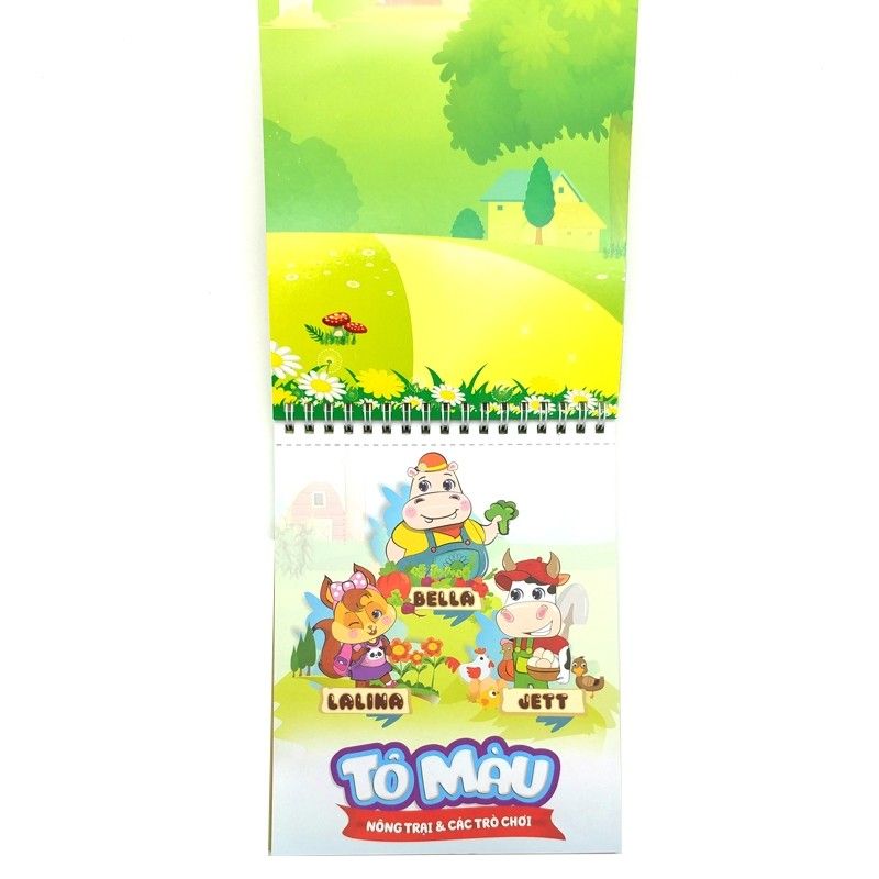 Bộ Tô Màu Thế Giới Sáng Tạo Cho Bé - Nông Trại Và Các Trò Chơi
