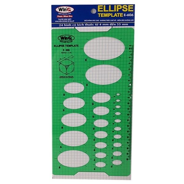 Thước Ellipse Template - E-606 - WinQ