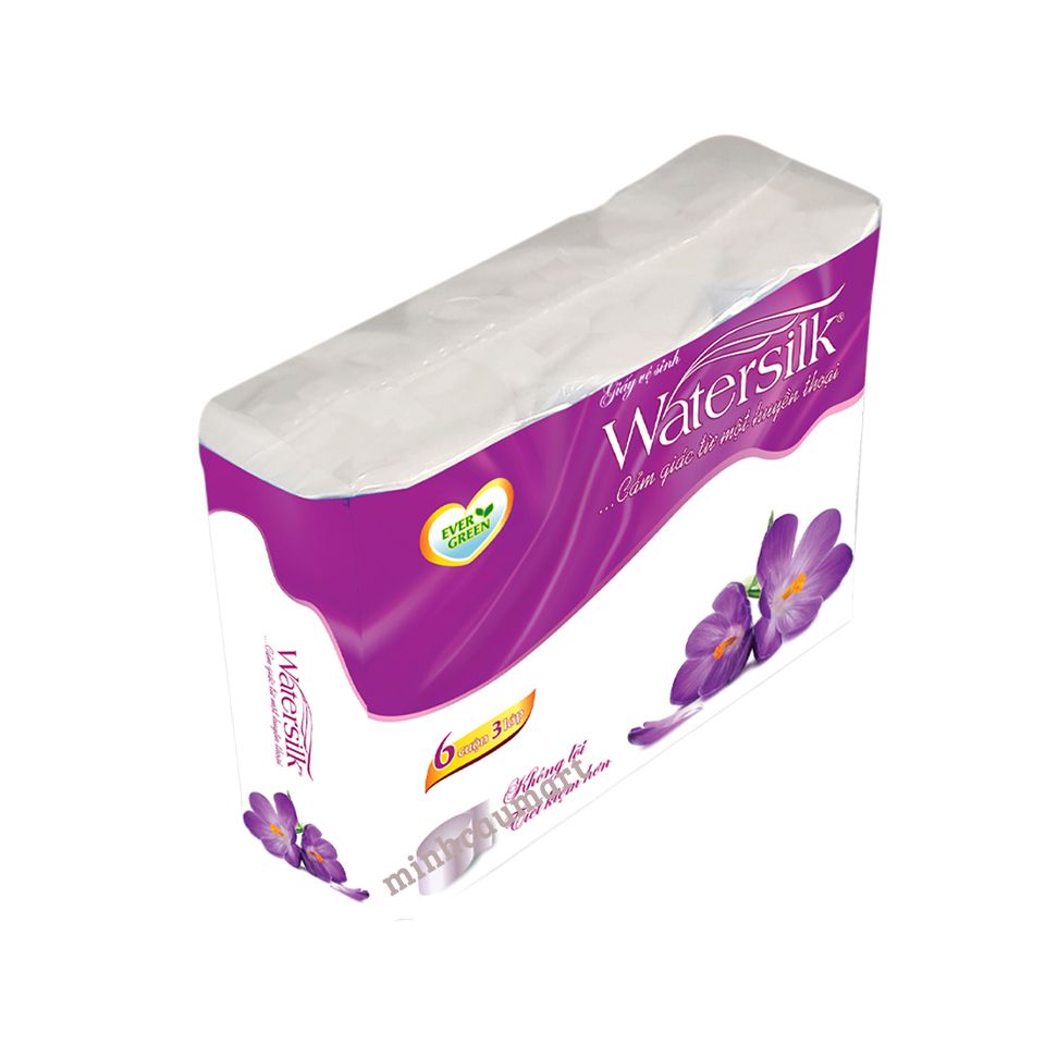 Giấy Vệ Sinh Watersilk 6 Cuộn/Túi