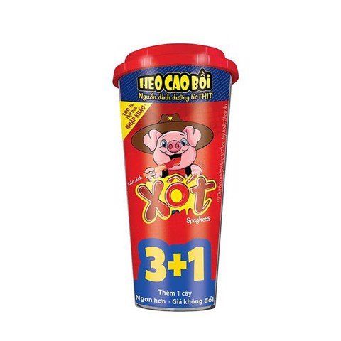 Xúc Xích Tiệt Trùng Heo Cao Bồi Xốt Spagetti - 4 Cây/Ly