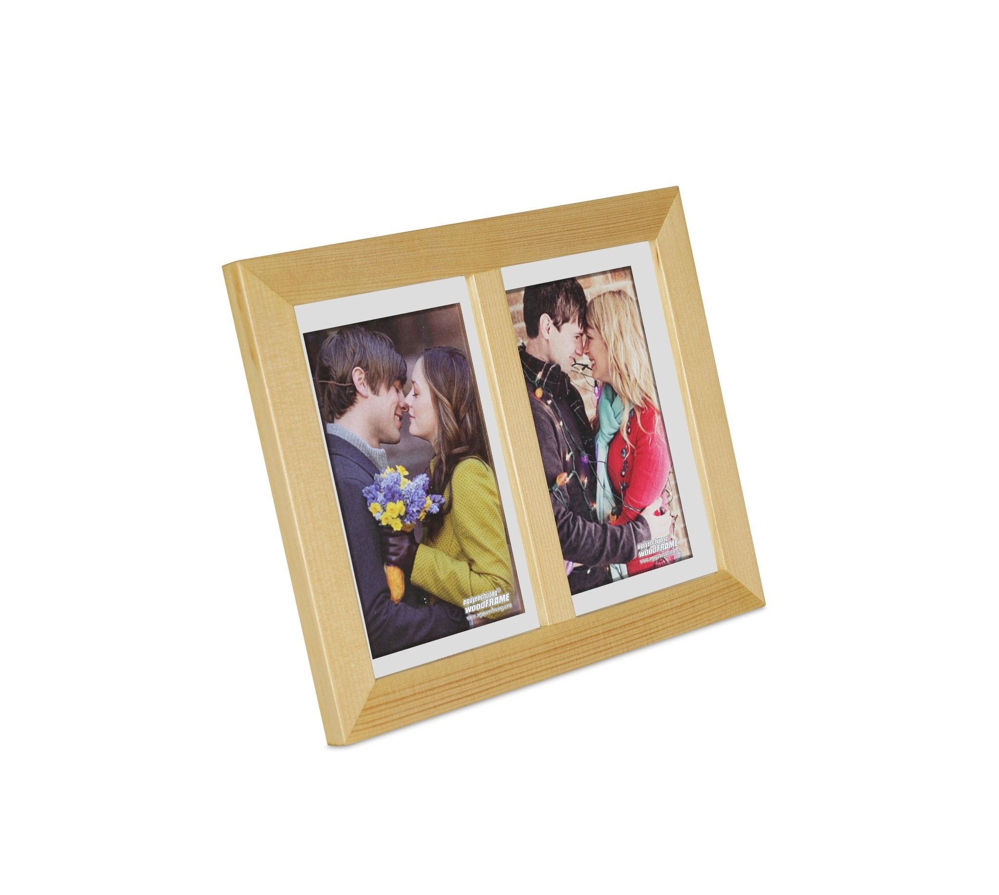 Khung hình ghép 2 hình - Nguyên Chương Wood Frame - 13x18