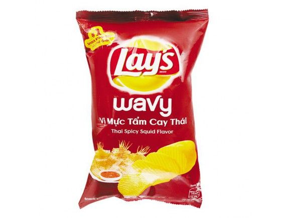 Lays vị mực tẩm cay thái 95g 4x10