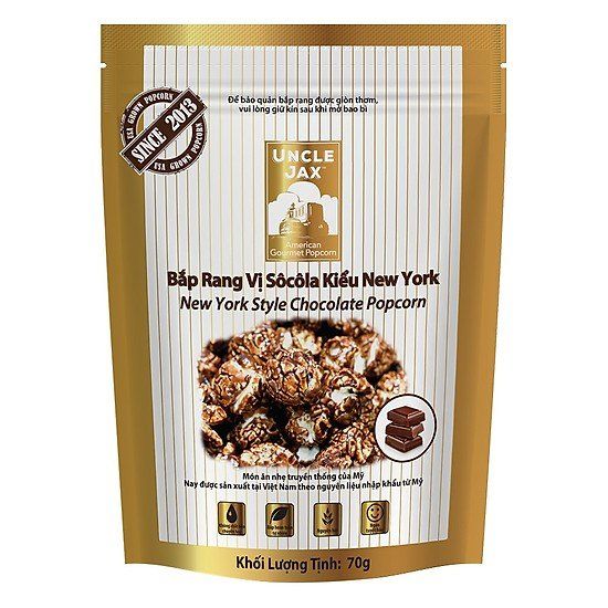 Bắp Rang Vị Sôcôla Kiểu New York - Uncle Jax - 70g