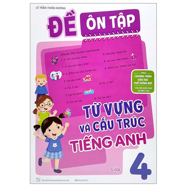  Đề Ôn Tập Từ Vựng Và Cấu Trúc Tiếng Anh Lớp 4 