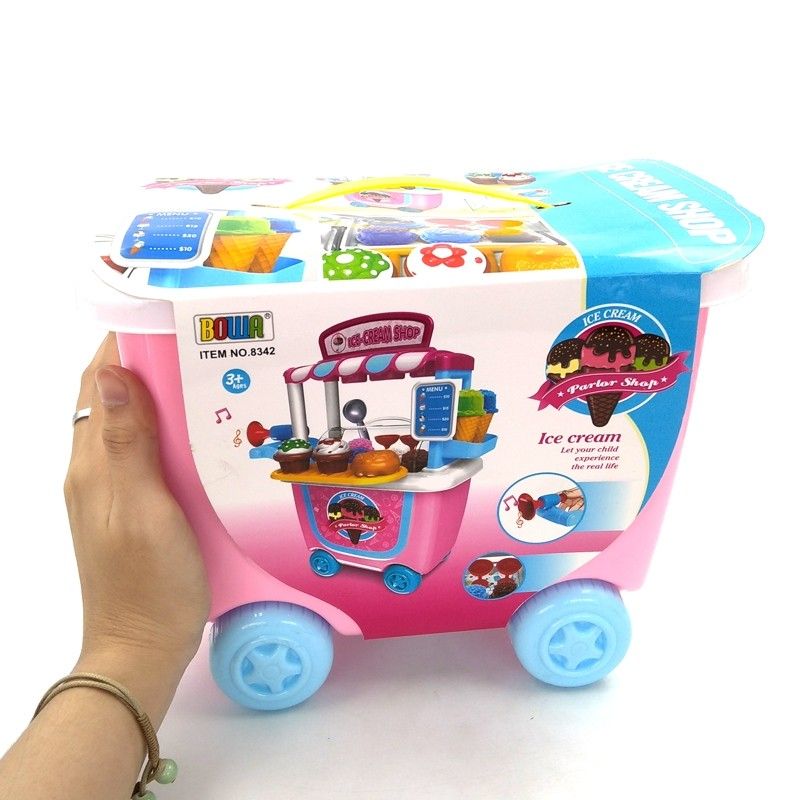 8342 - Bộ xe đẩy cửa hàng bán kem