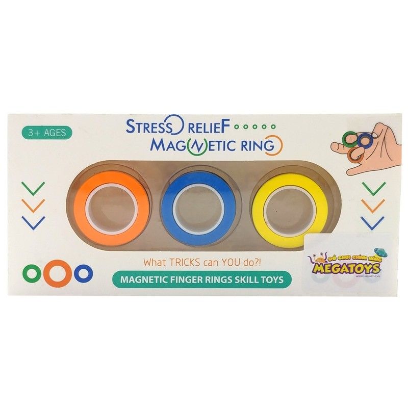 Bộ Nhẫn Nam Châm Giải Trí 3 Màu - Xả Stress 559