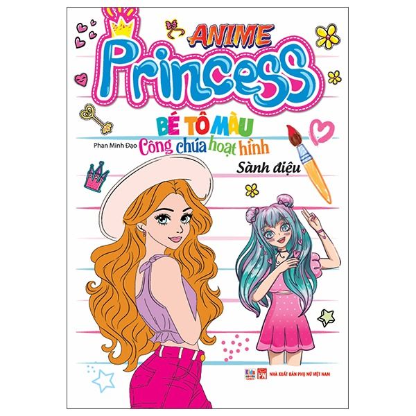 Bé tô màu - Công chúa hoạt hình - Sành điệu - Anime Princess