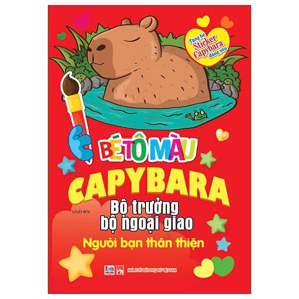 Bé Tô Màu Capybara - Bộ Trưởng Bộ Ngoại Giao - Người Bạn Thân Thiện (kèm sticker)