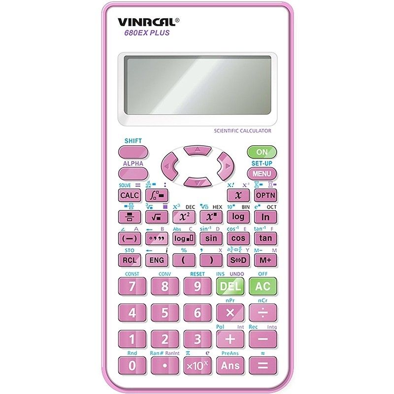 Máy tính Vinacal 680EX Plus-hồng