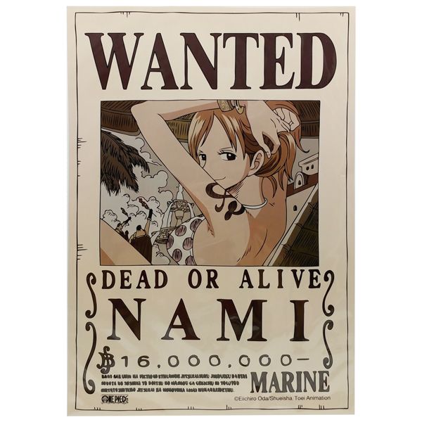  Poster One Piece - Lệnh Truy Nã Nami 