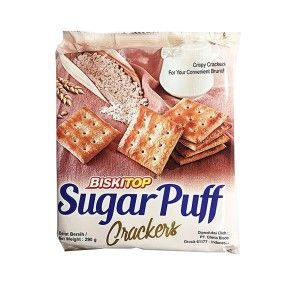 Bánh Biskitop Sugar Puff Crackers không đường