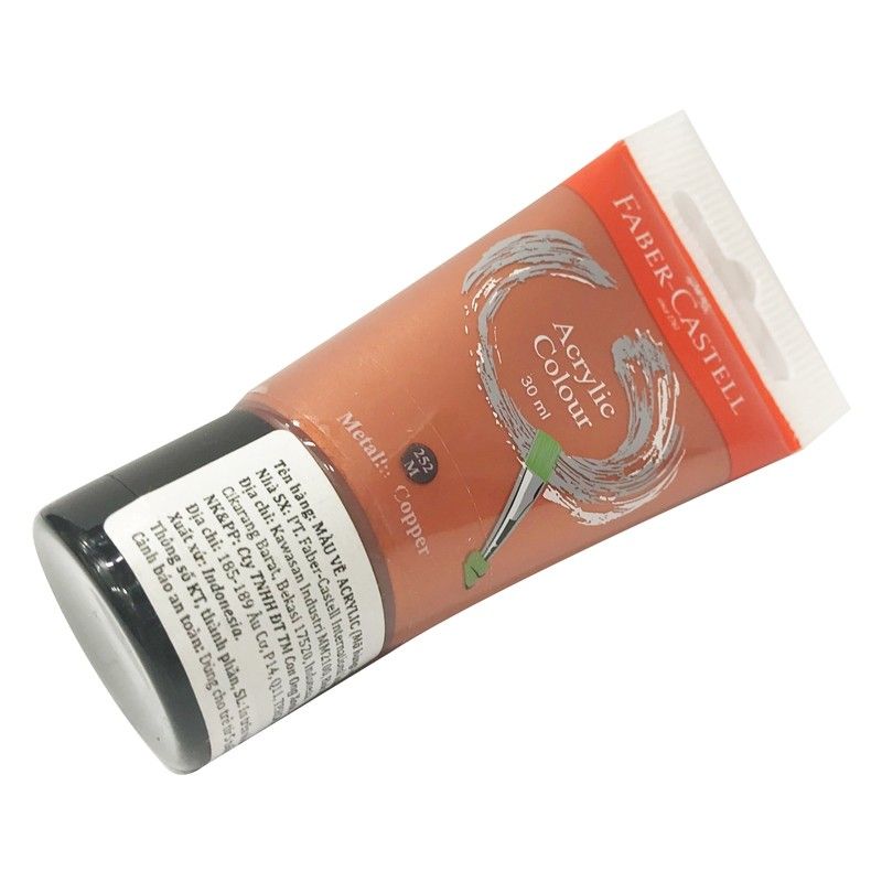 Tuýp Màu Vẽ Acrylic Faber-Castell 30ml - Metallic Copper