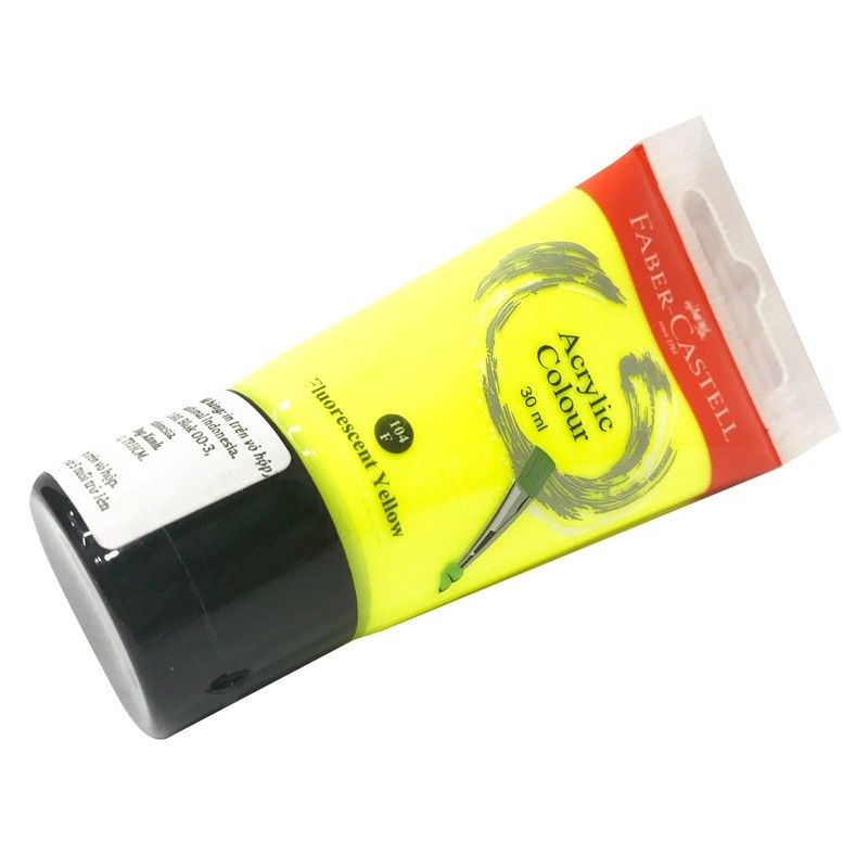 Tuýp Màu Vẽ Acrylic Faber-Castell 30ml - Fluorescent Yellow