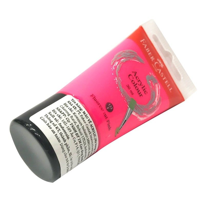 Tuýp Màu Vẽ Acrylic Faber-Castell 30ml - Fluorescent Pink