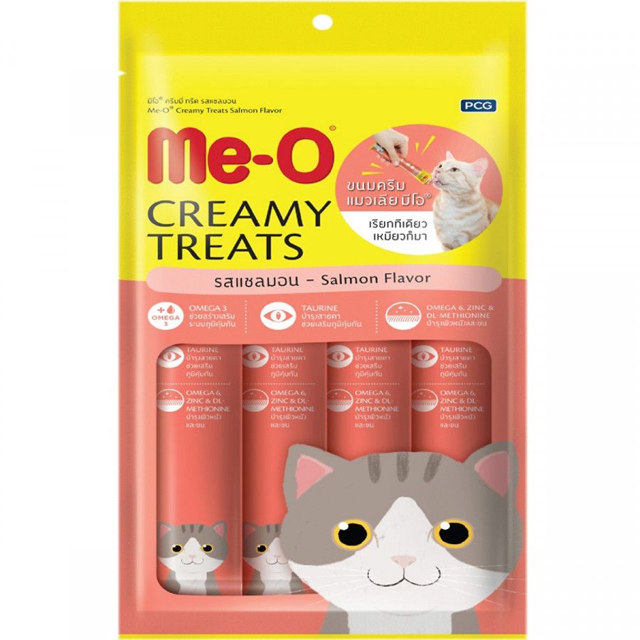 Bánh Thưởng Mèo Dạng Kem - ME-O Creamy Treats Salmon Flavor - 60gr