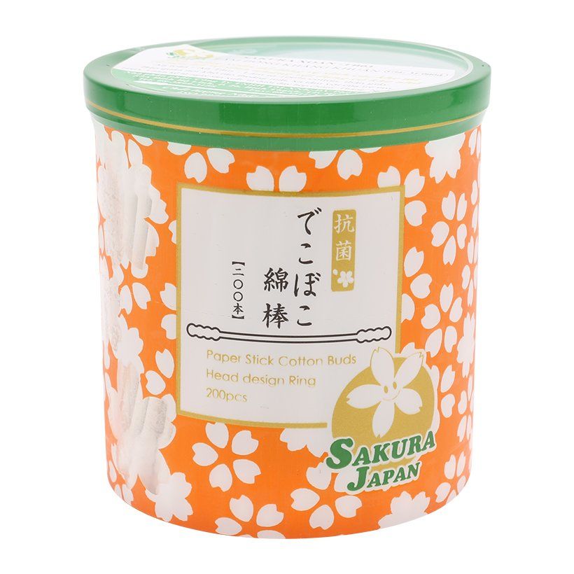 Tăm Bông Kháng Khuẩn Sakura Xoắn TB03