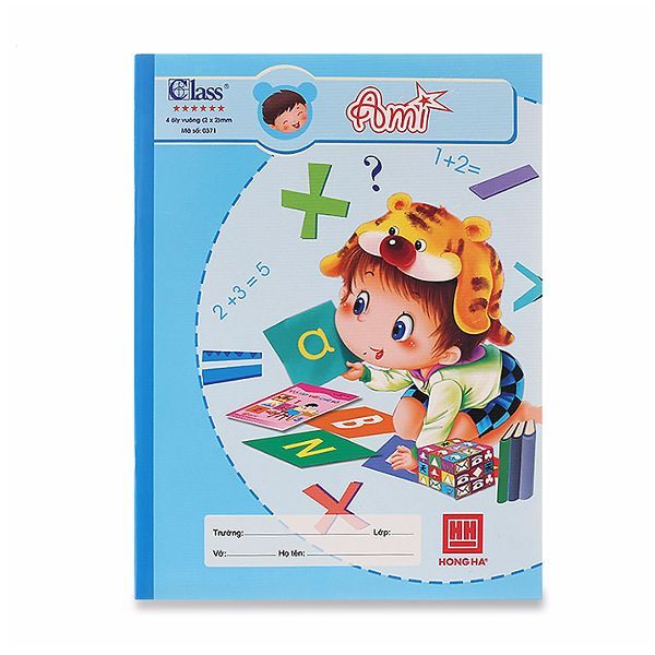 Tập Học Sinh Hồng Hà Class Ami 4 Ô Ly Vuông (96 Trang)