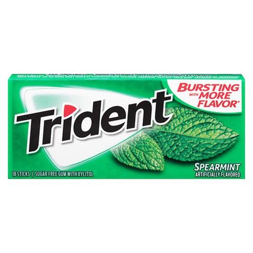  Kẹo gum không đường Trident vị bạc hà 