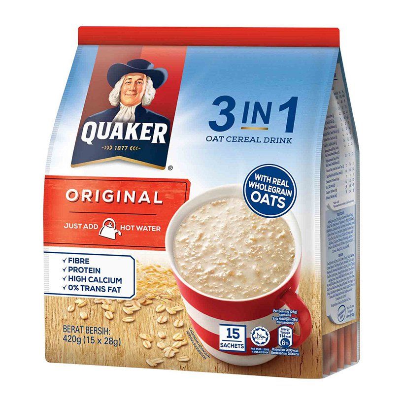 Thức Uống Yến Mạch Quaker 3in1 original - 420gr