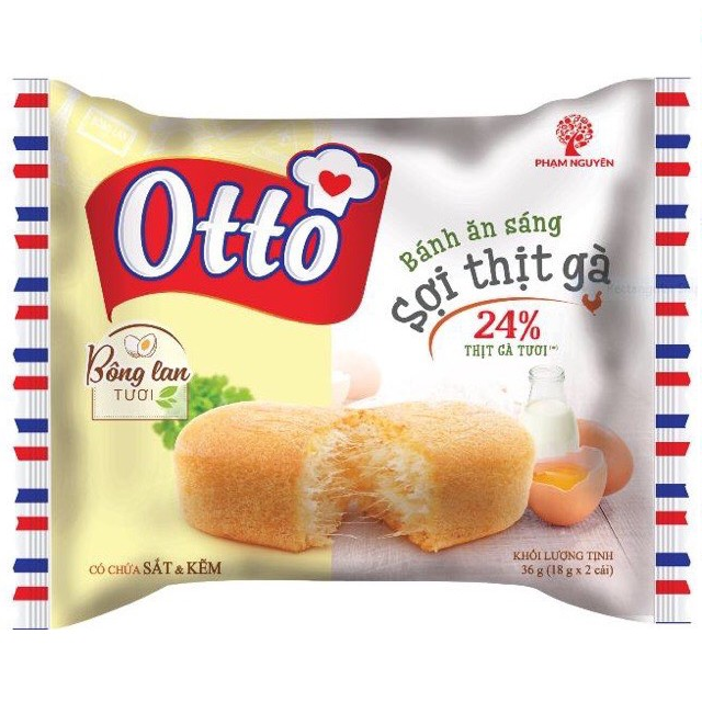 Bánh ăn sáng sợi thịt gà 36gr