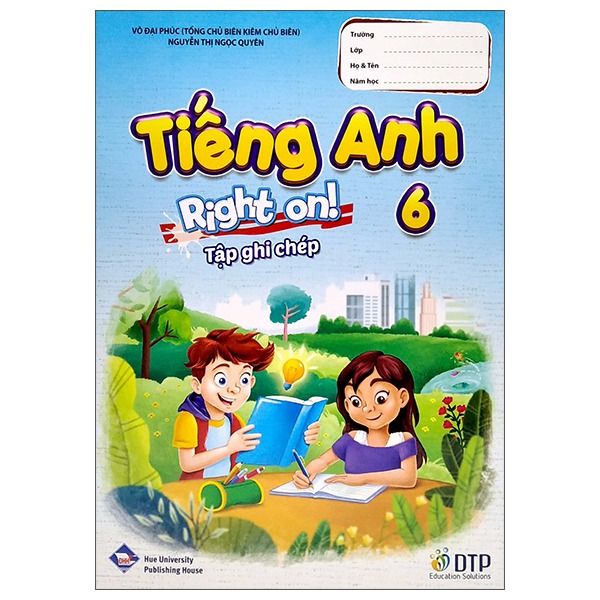 Tiếng anh 6 Right On - Vở ghi chép