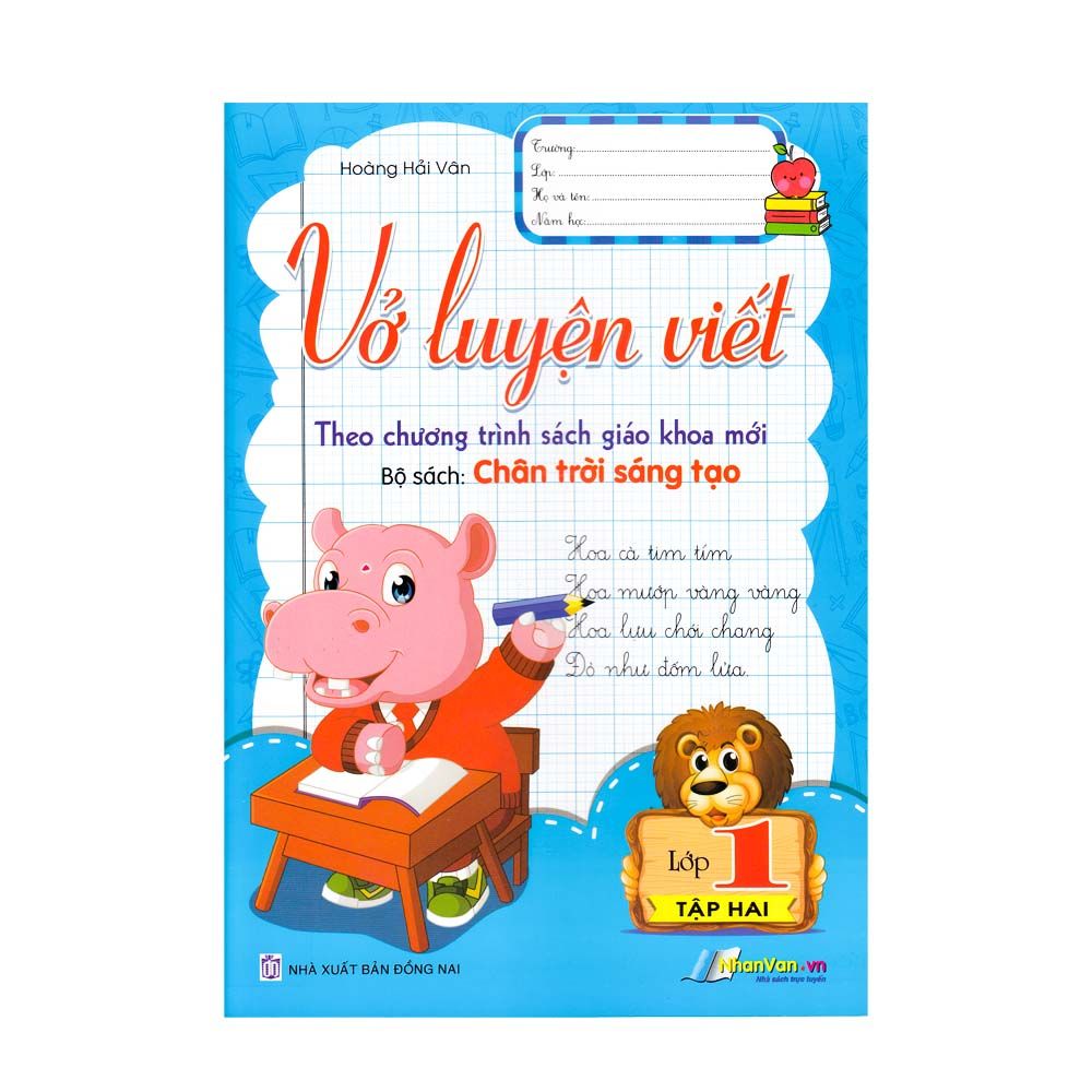 Vở Luyện Viết Lớp 1 - Tập 2 - Bộ Sách - Chân Trời Sáng Tạo