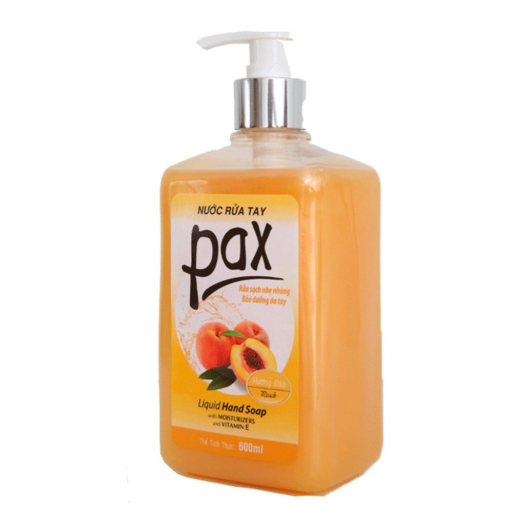 Nước Rửa Tay PAX Hương Đào - 600ml